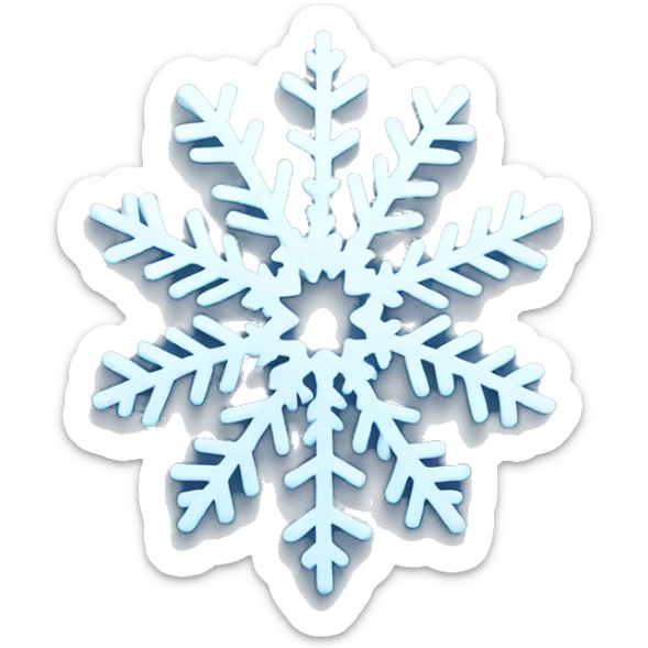 
snowflake sticker