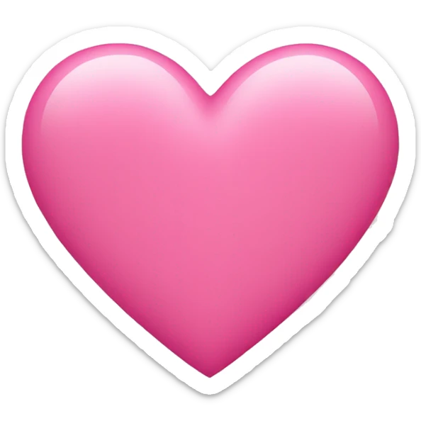 Pink heart sticker