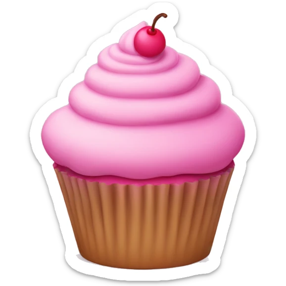 pink cupcake sticker