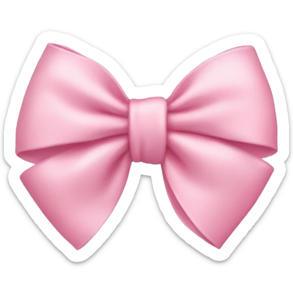 Baby pink bow sticker