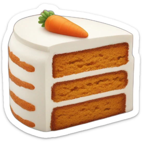 Carrot cake sticker