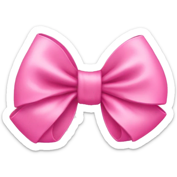 cute pink bow sticker