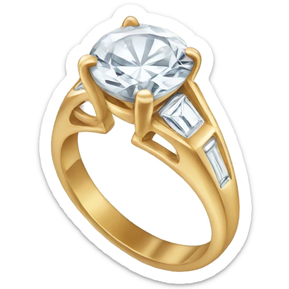 Engagement ring sticker