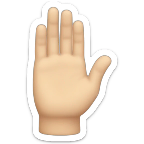 isometric hand sticker