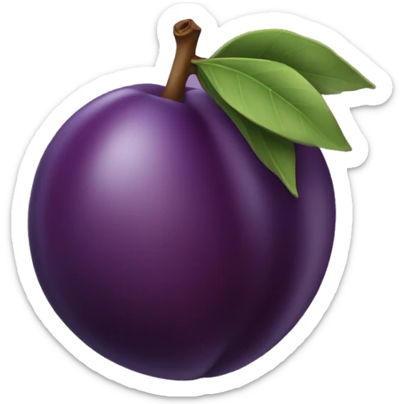 Plum sticker