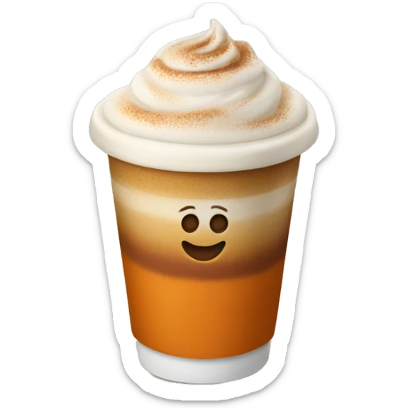 pumpkin spice latte sticker