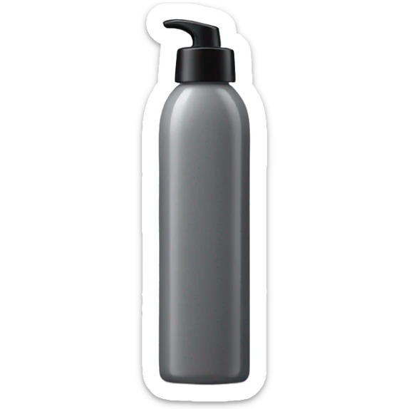 body wash in tall grey bottle that’s skinny in the middle only with black flip lid with body wash label on it  sticker