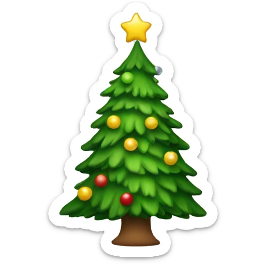 Christmas tree sticker