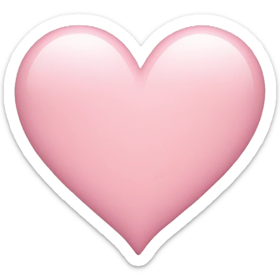 Light pink heart sticker