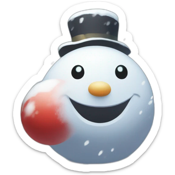 Snowman Statue Epic Mystery Legendary NewYear PokemonTheme Pokeball Snowfall Snowballs sticker