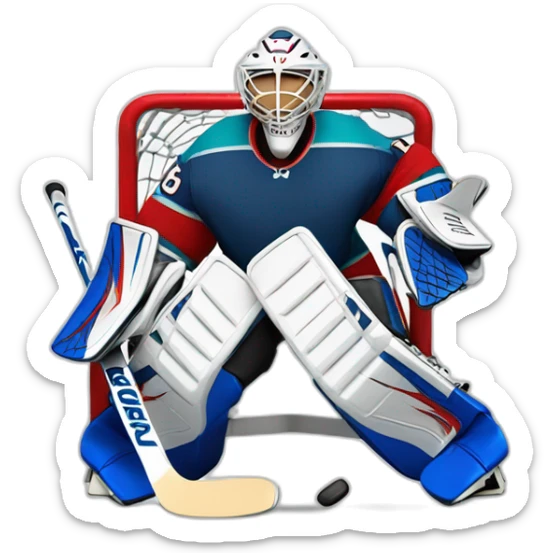 Hockey goalie sticker
