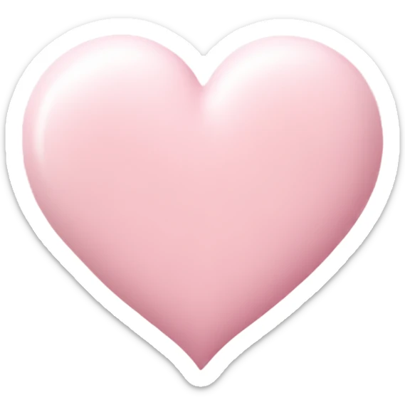 pastel pink heart sticker