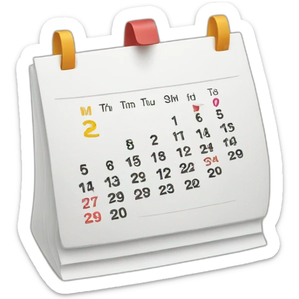 Calendario  sticker