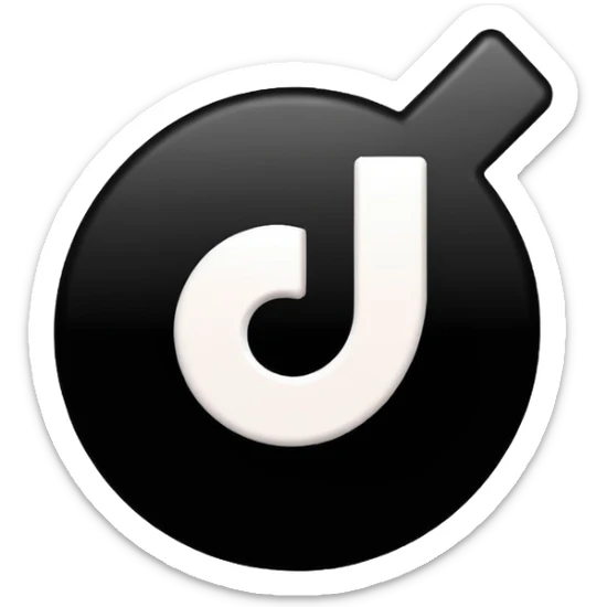 Crea un emoji de la verificación de tik tok con el bien  sticker