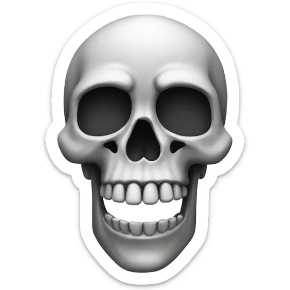 Skull sticker