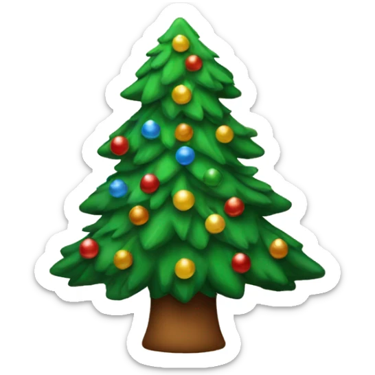 christmas tree sticker