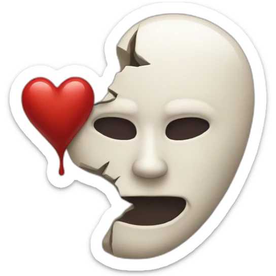 Heart dead sticker