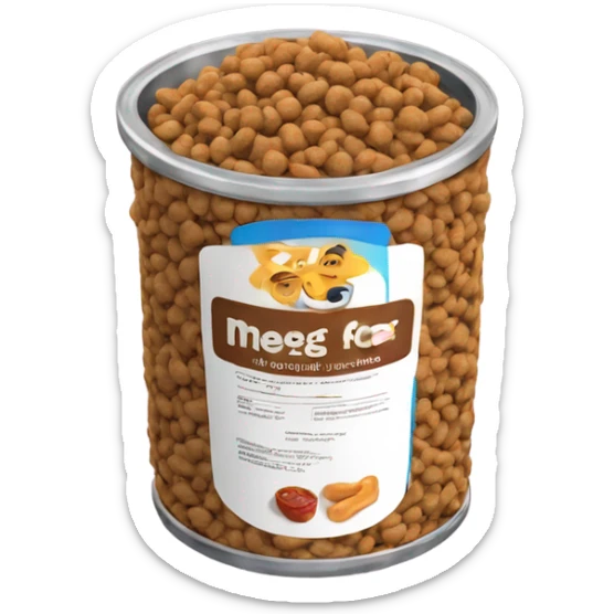Dog food  sticker