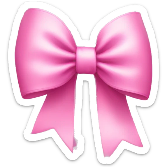 Pink bow sticker