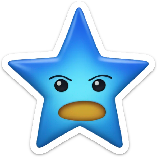 blue star sticker