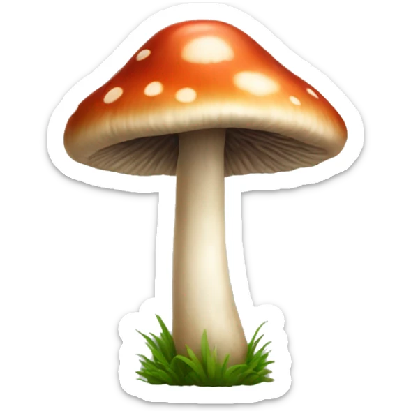 realistic mushroom  sticker