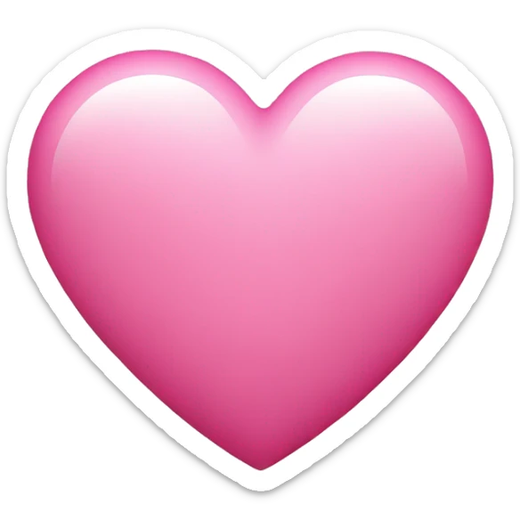 Pink heart sticker