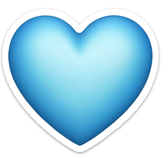 Blue heart sticker