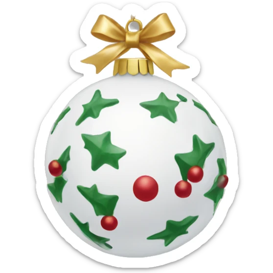 Delicate Christmas ornament  sticker