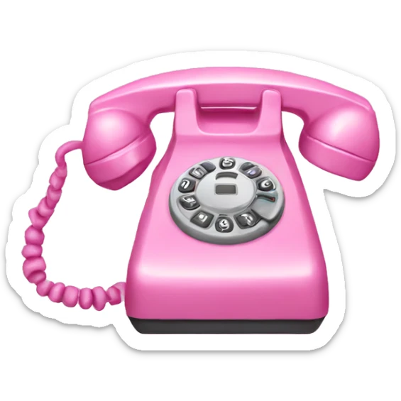 Pink phone sticker