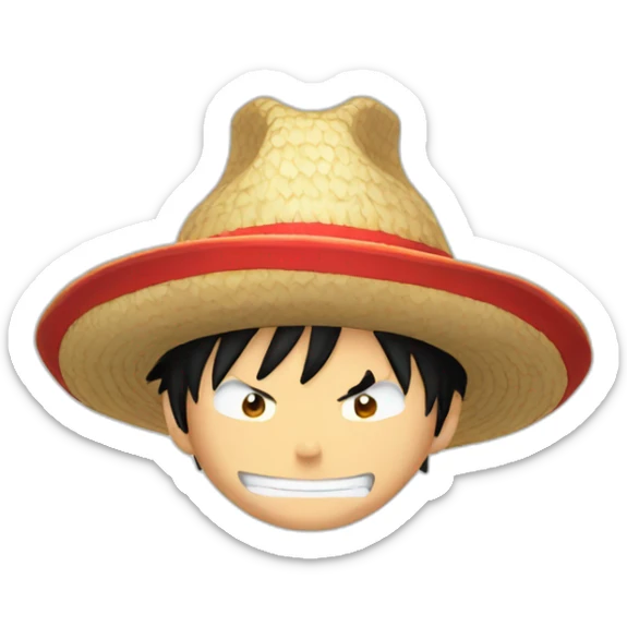 Luffy Hat sticker
