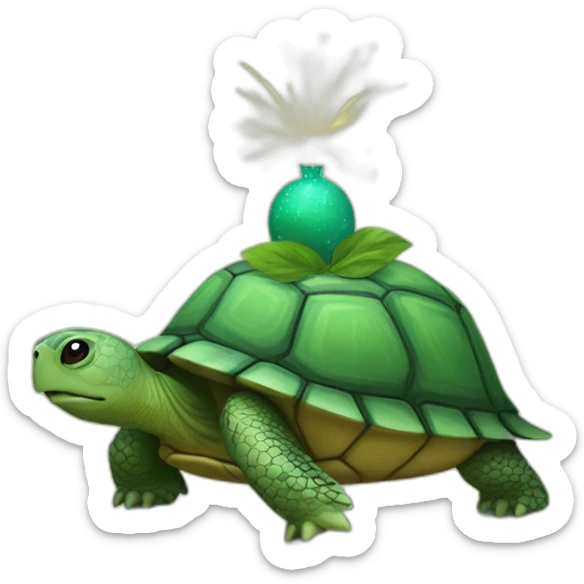 turtle celebration sticker