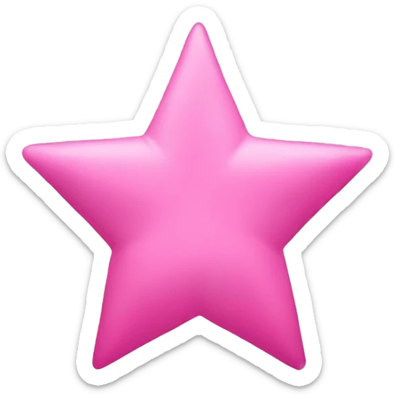 Pink star sticker