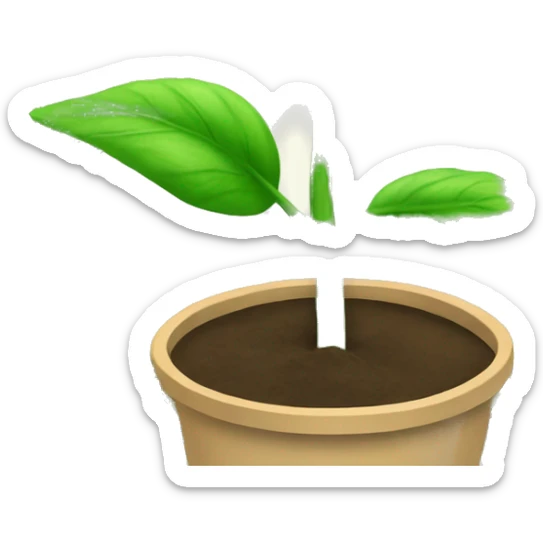 a plant in a pot growing dollar bills dollar leaves green dollar bill leaves attached to plant stem sticker