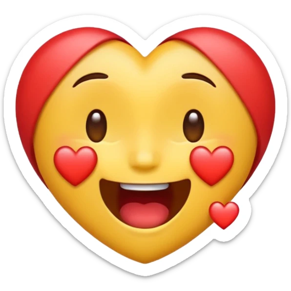 Una emoji che cambia. Emoji con il cuore, quella che ride, quella che piange etc etc sticker