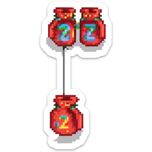 красные боксерские перчатки с надписью "23", no background sticker