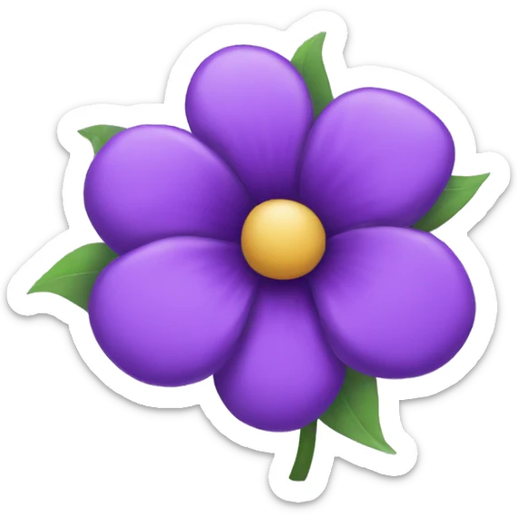 Purple flower  sticker