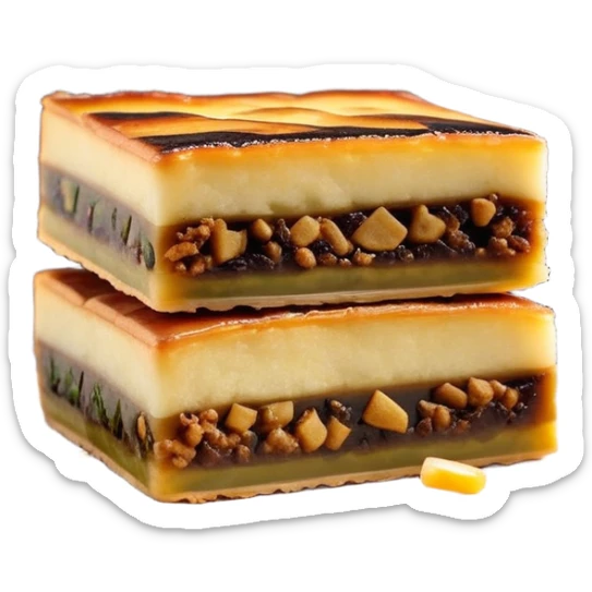 martabak manis-cinematic-realistic-martabak manis-dish-emoji,-depicted-as-a-single,-square-slice-of-sweet,-thick-martabak manis-with-a-rich,-indulgent-filling,-rendered-with-detailed-textures-and-vibrant,-appetizing-lighting sticker