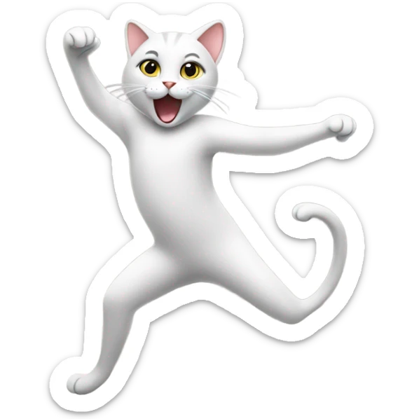 Dancing cat  sticker