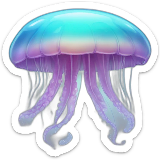 jellyfish with wings sticker