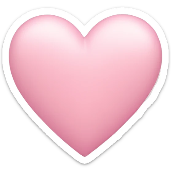 Pastel pink heart sticker