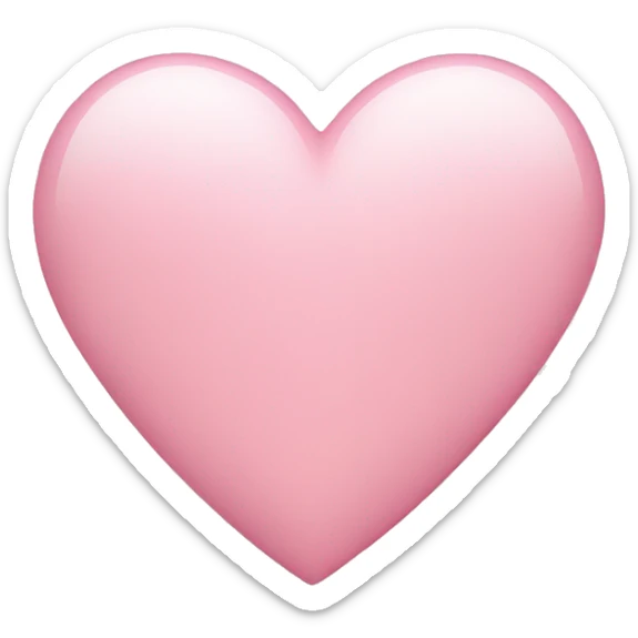 Light pink heart sticker