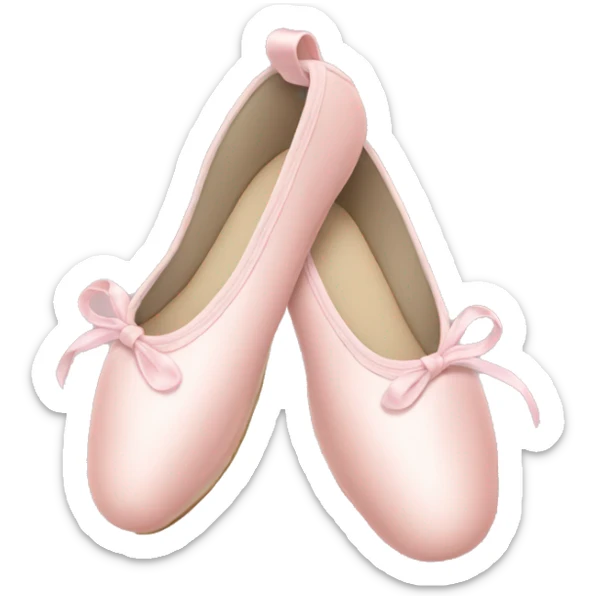 Pale pink ballet shoes sticker