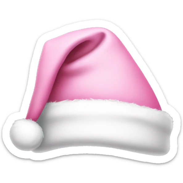 light pink santa hat sticker