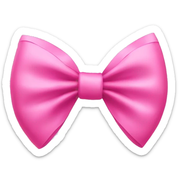 pink bow sticker