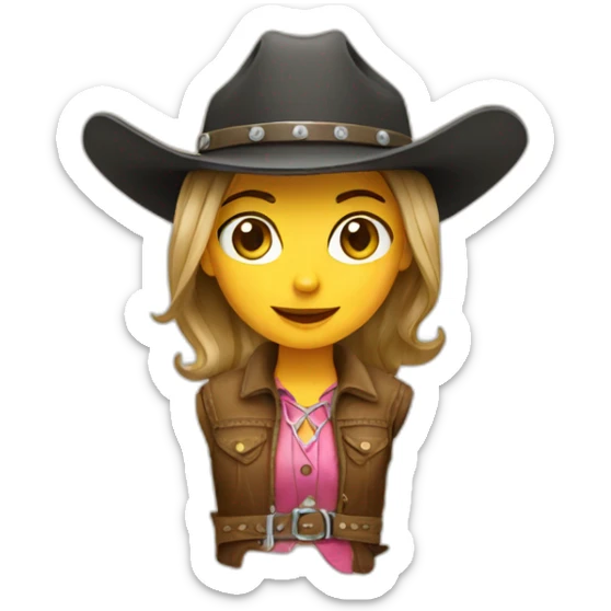 cowgirl sticker