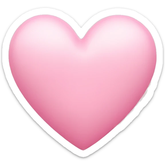 Baby pink heart sticker