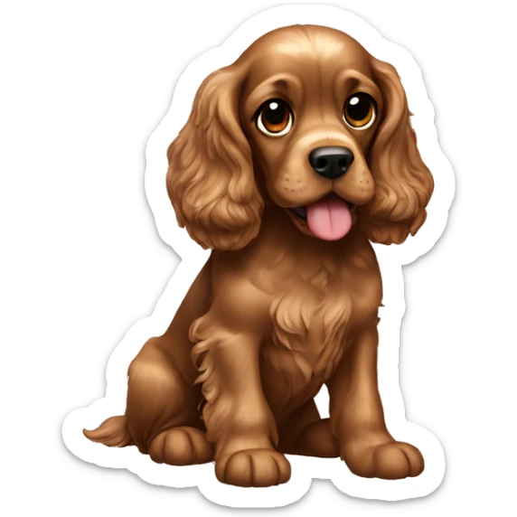 Cocker spaniel sticker
