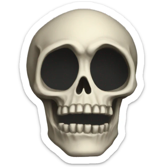 diablo 2, black and white, sanctuary wanderer, skeleton, mantle, hole in the skull, sticker