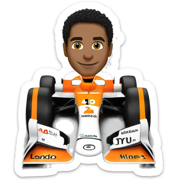 2024 miami livery mclaren formula 1 car Lando Norris sticker