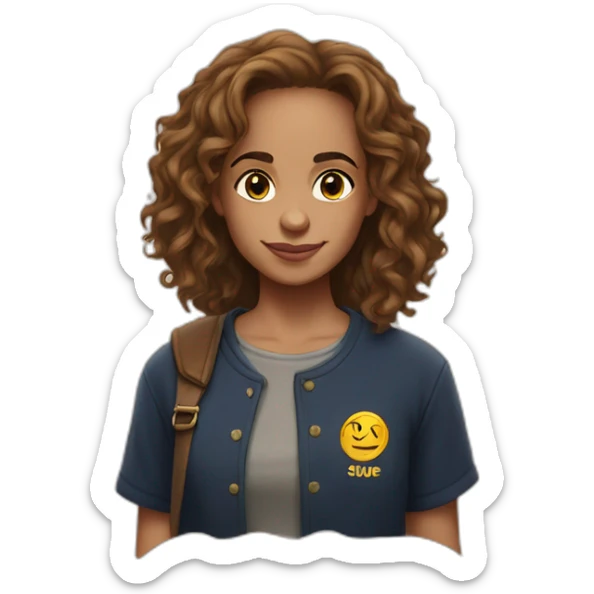 Hermione Granger wears a T-shirt with the word Sude on it sticker